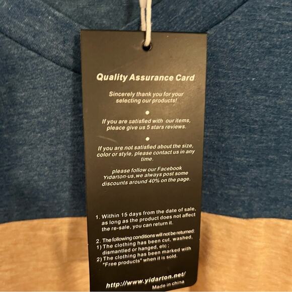 NWT Yidarton Color Block Front Knot Top Plus Size 2X - Picture 6 of 7